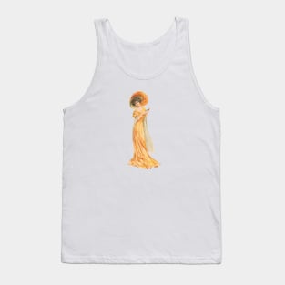 Edwardian society lady - Orange Tank Top